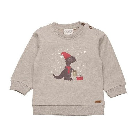 L/S Sweatshirt: Beige Melange