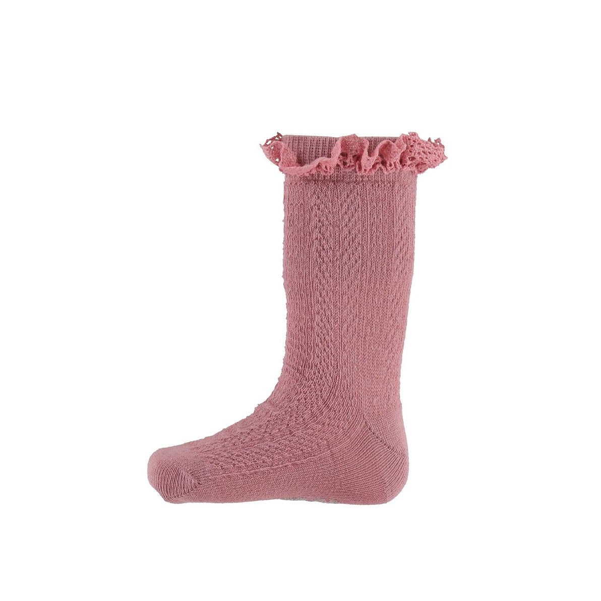 Lace Top Socks: Lilac