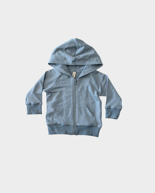 Kids Hooded Jacket: Slate Blue