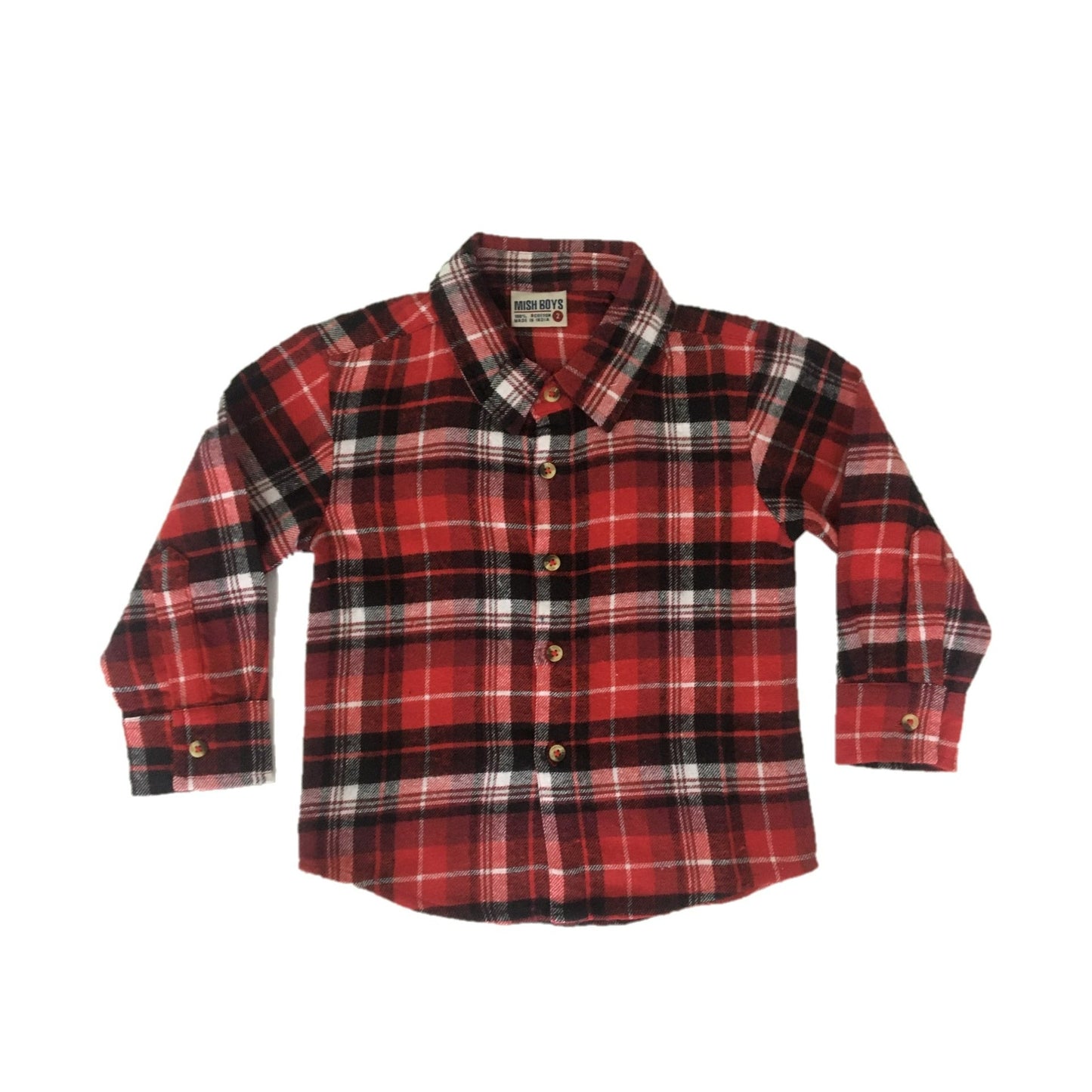 Motorcycle Flannel: Red