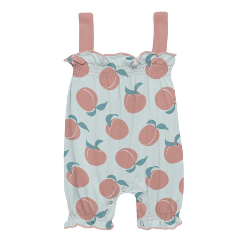 Fresh Air Peaches Gathered Romper