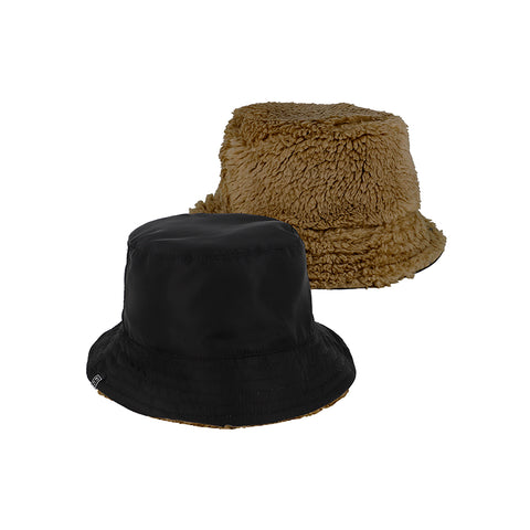 Black/Brown Reversible bucket hat