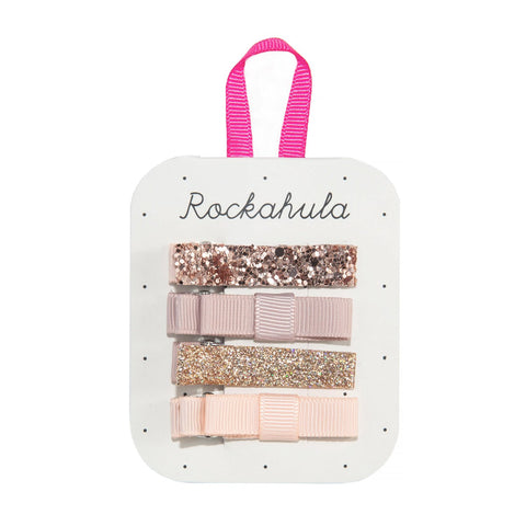 Sparkle Bar Clips Rose Gold