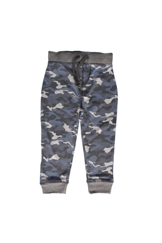 Camo Jogger Pants: Navy