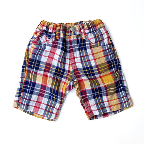 Madras Plaid Shorts Red