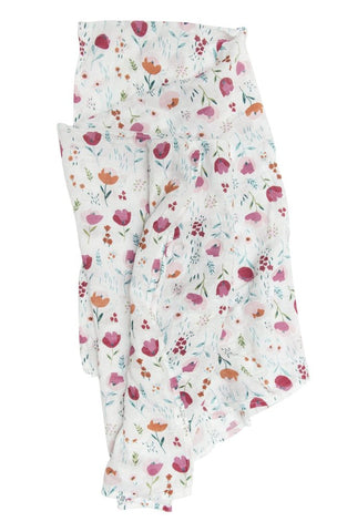 Muslin Swaddle: Rosey Bloom