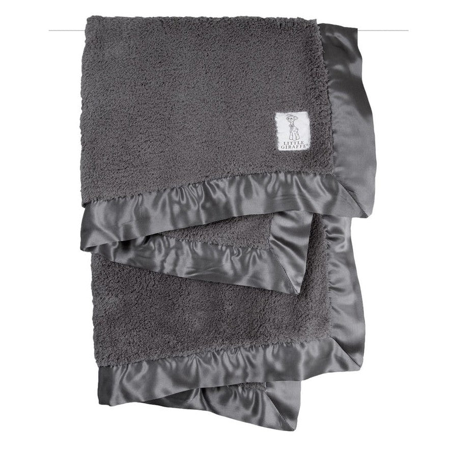 Charcoal Chenille Blanket