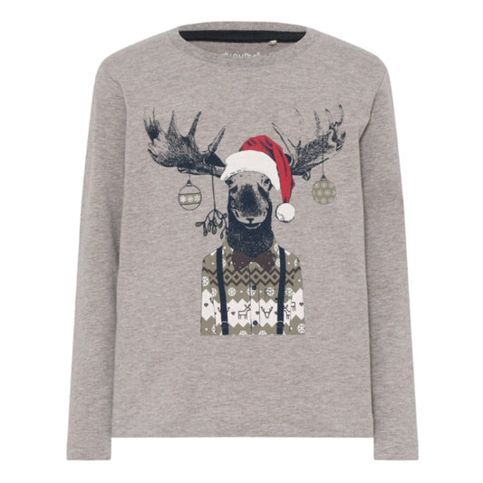 L/S T-Shirt: Reindeer Southern Moss