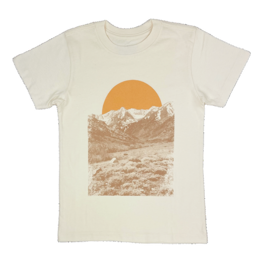 Mountains Calling Tee Shirt: Natural