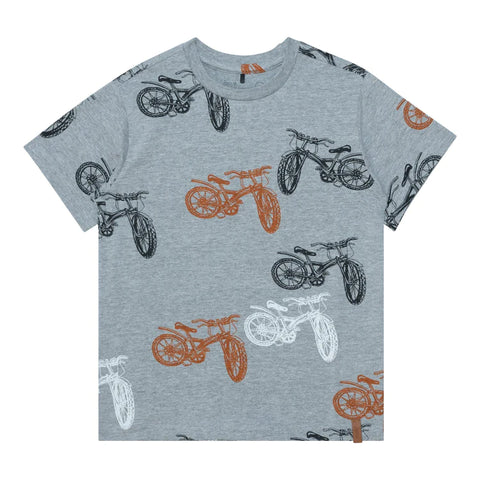 T-Shirt AOP Jersey: Light Heather Grey