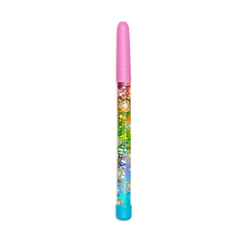 Rainbow Glitter Wand Pen