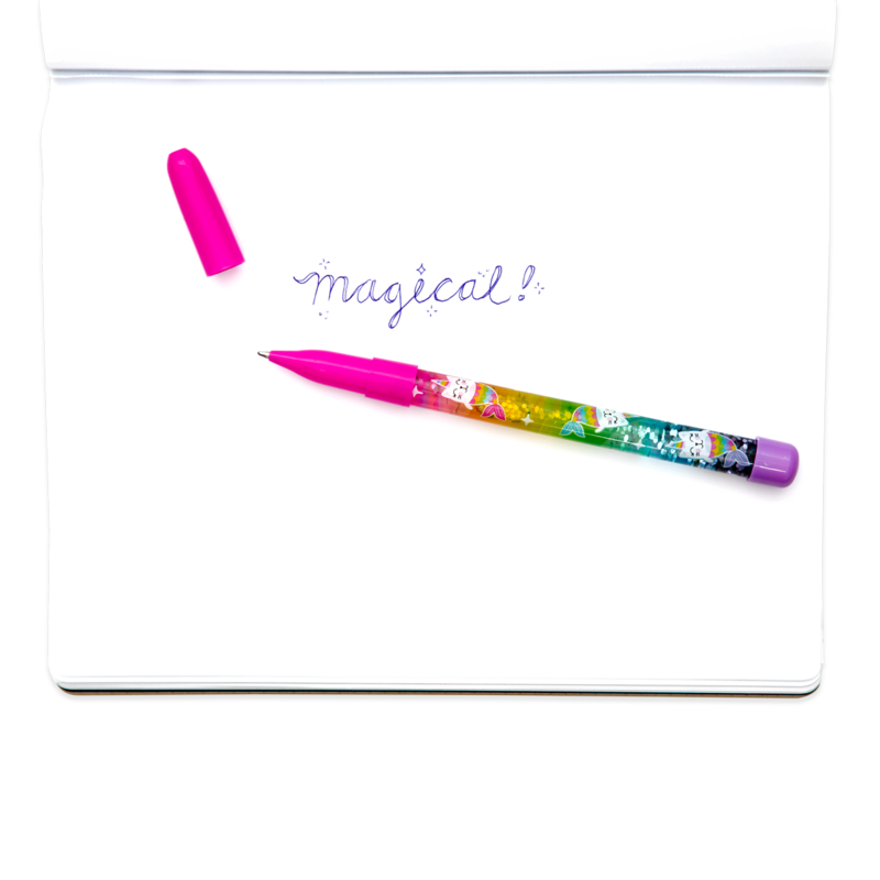 Rainbow Glitter Wand Pen