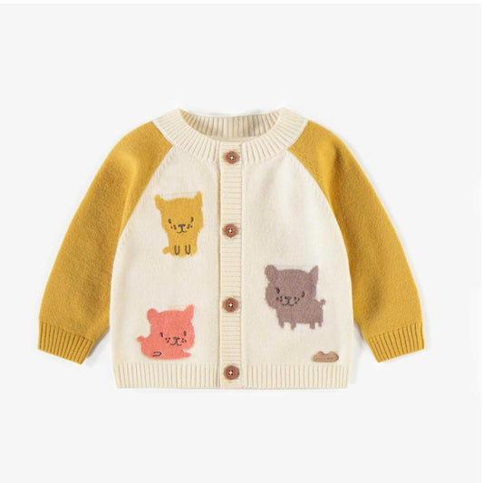 Cream Knit Kitten Cardi