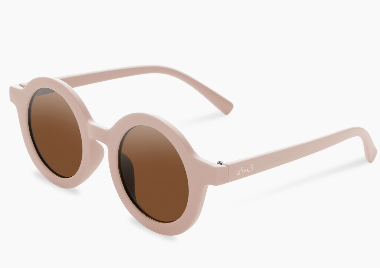 Retro Round Sunglasses for Kids: Pink