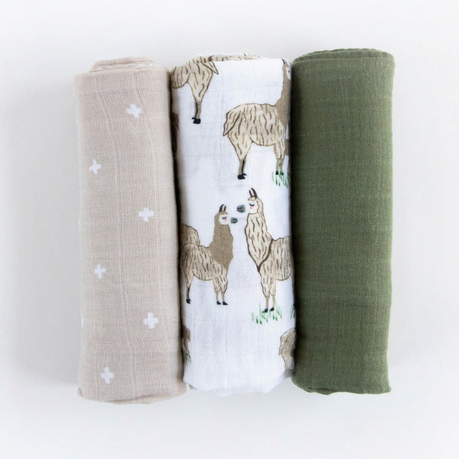 Llama Llama Cotton Muslin Swaddle Blanket Set