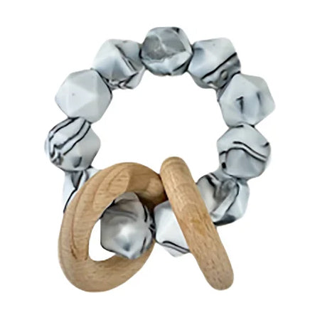 Abby Teething Rattle - Zebra