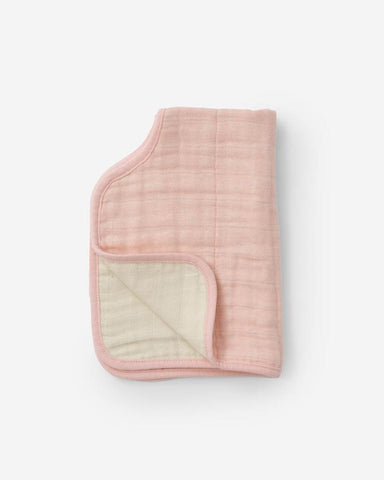 Cotton Muslin Burp Cloth: Rose Petal