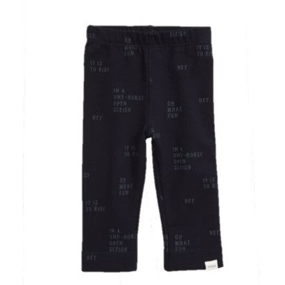 Navy "Oh What Fun" Leggings