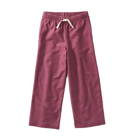 Drawstring Flare Pants: Cassis