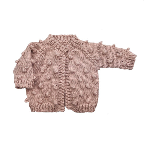 Popcorn Cardigan - Blush