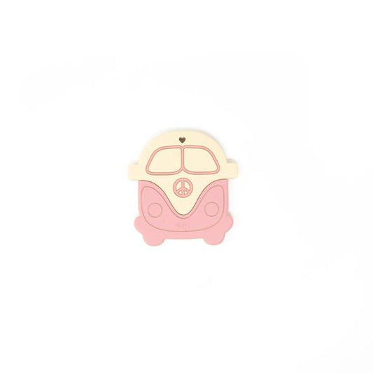 VW Bus Silicone Teether - Dusty Rose