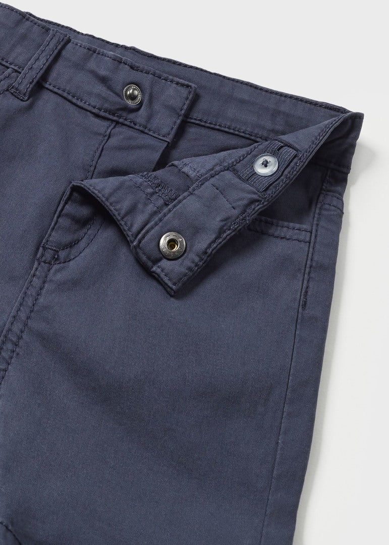 Basic Twill Shorts: Navy Blue