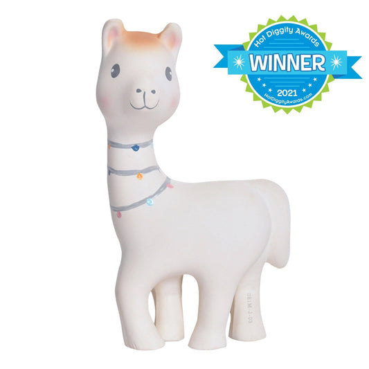 Lilith the Llama Organic Natural Rubber Teether Toy