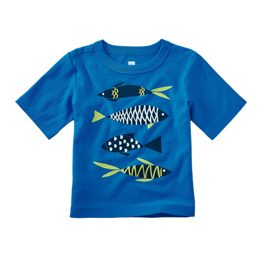School of Fish Graphic Baby Tee