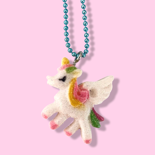 Pop Cutie Gacha Sparkle Pegasus Kids Necklaces