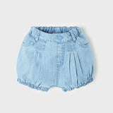 Faux Button Front Denim Bloomers