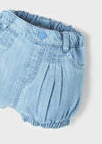 Faux Button Front Denim Bloomers