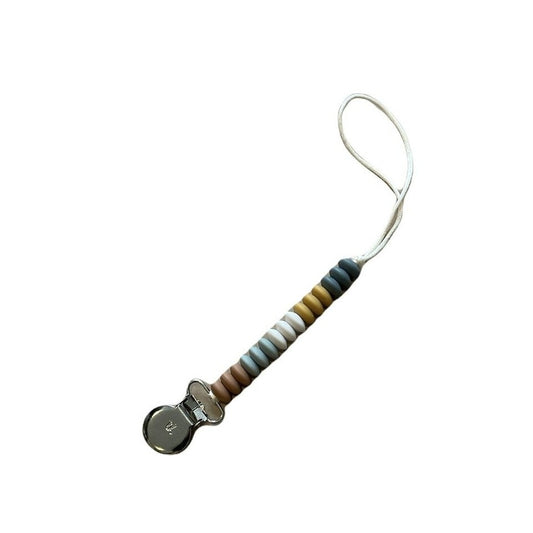 Ezra Petit Pacifier & Toy Clip: Storm Clouds