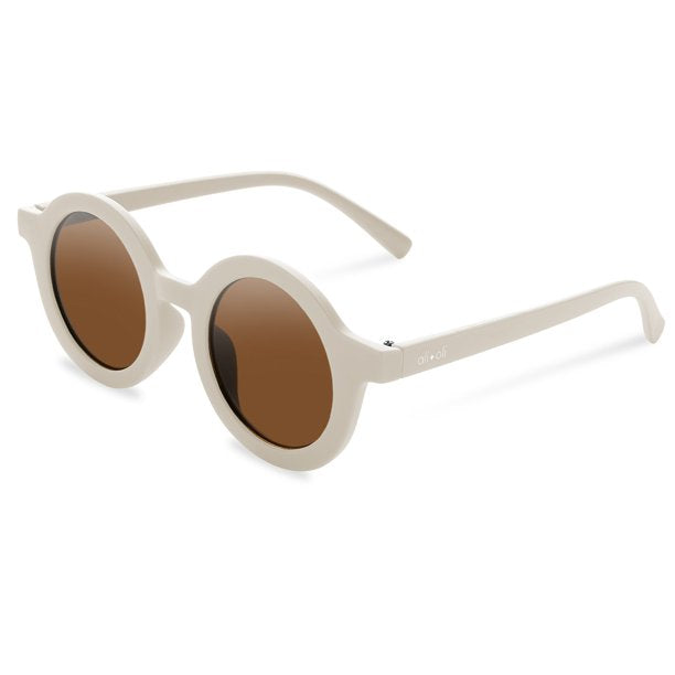 Retro Round Sunglasses for Kids: Vanilla