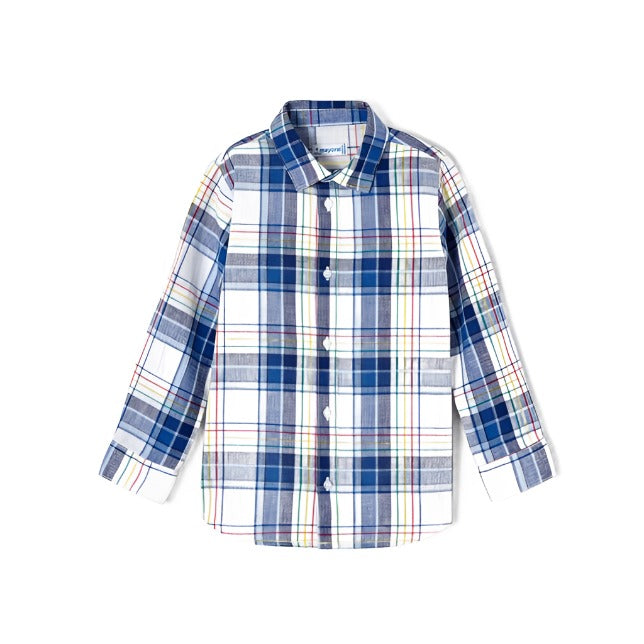 Blue Sky Plaid Button Down