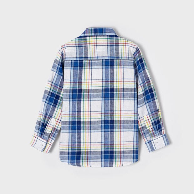 Blue Sky Plaid Button Down