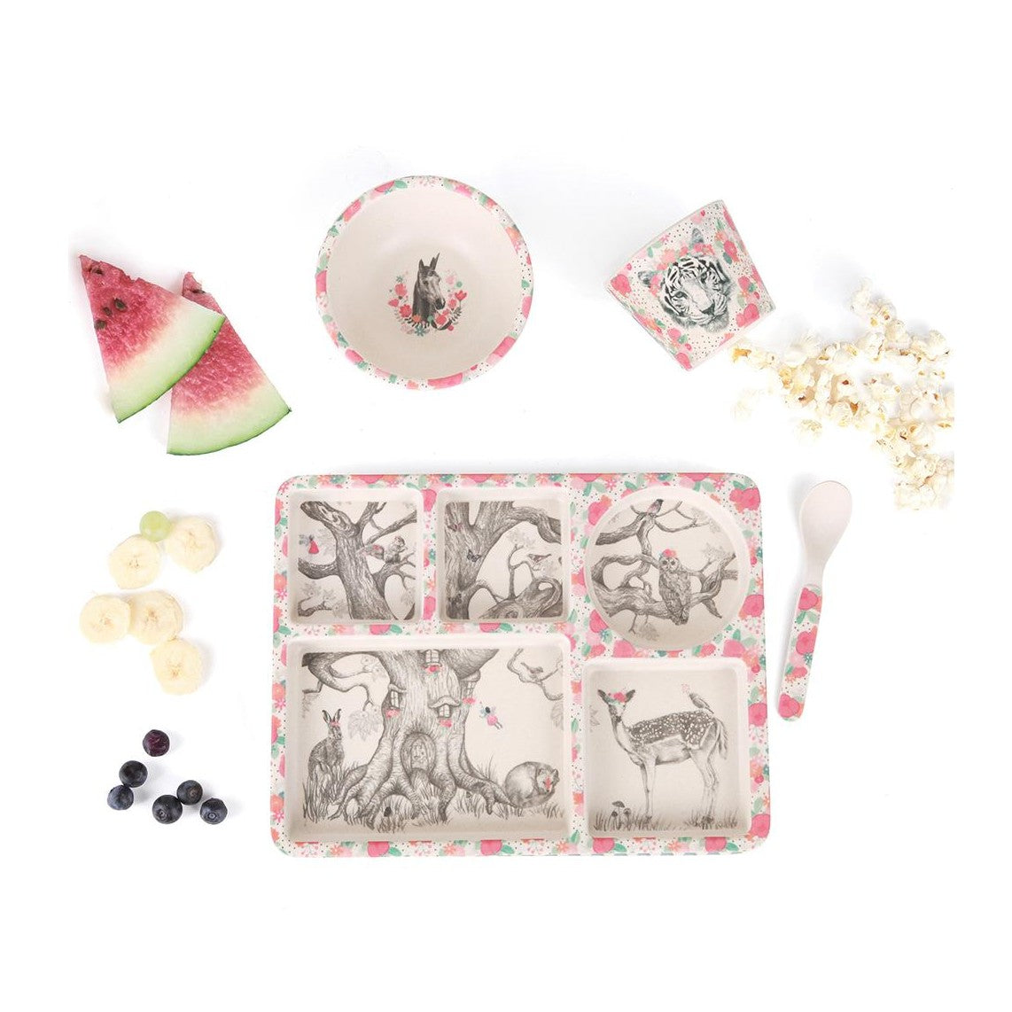 Enchanted Forest Divided Plate Set