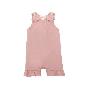 Picnic Peace Knit Romper: Pink