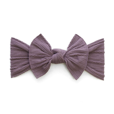 Lilac Cable Knit Headband