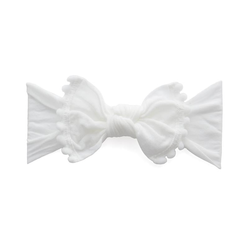 White Trimmed Knot Headband