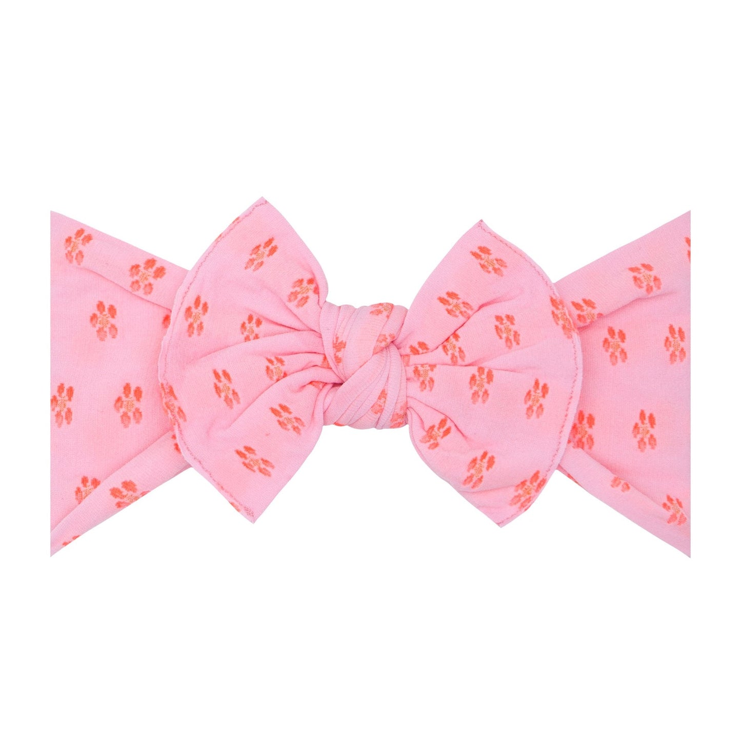 Pink/Neon Coral Flower Knot Headband
