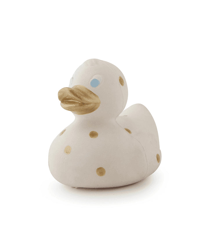 Elvis the Duck Bath Toy Gold Dots