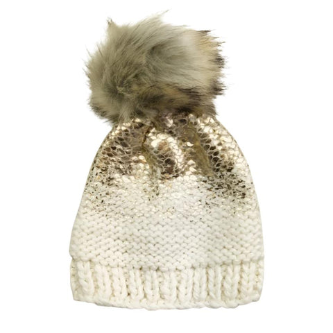 Pearl Cream/Gold Hat