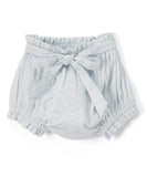 Powder Blue Pleated Waist Baby Bloomer