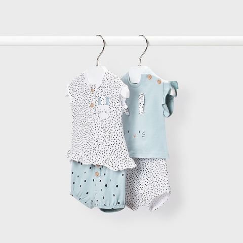 4 pieces knit set: Mint