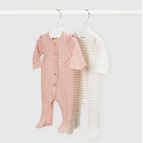Long onesie set of two: Nude