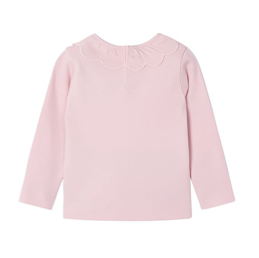 Pink Collared L/S Tee