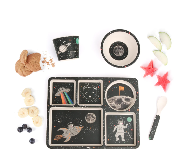 Space Adventure Divided Plate Set