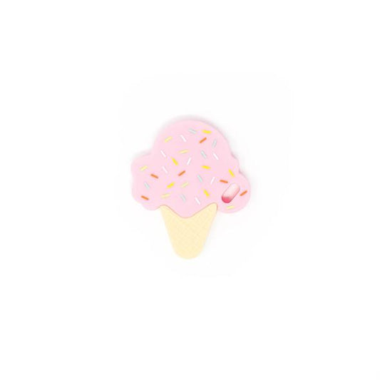 Ice Cream Silicone Teether - Strawberry