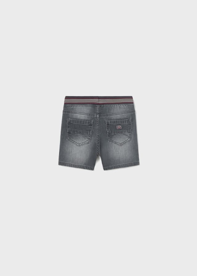 Soft Denim Shorts: Dark Grey