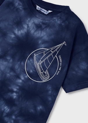 Tie dye T-shirt: Blue